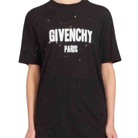 givenchy women's t shirt|givenchy top with holes.